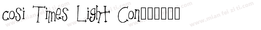 cosi Times Light Con字体转换